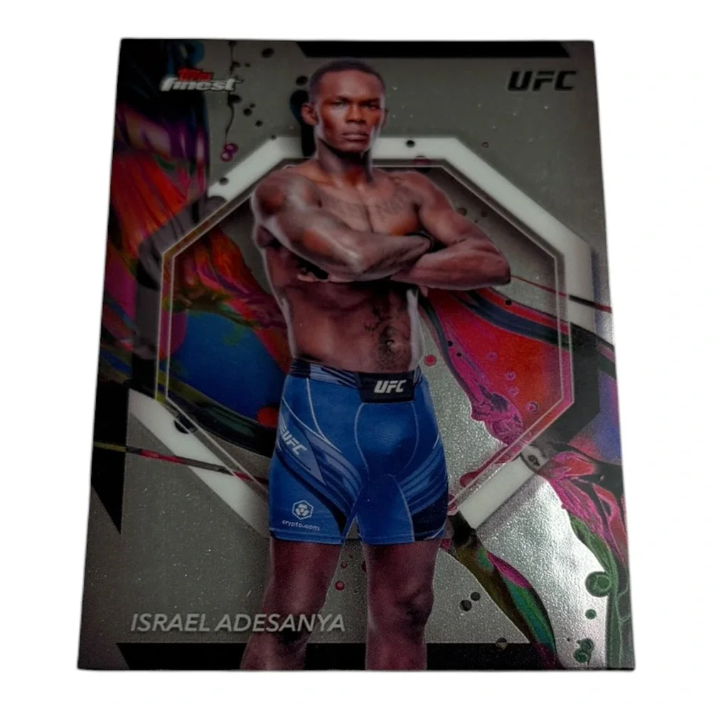 2024 Topps Finest UFC Israel Adesanya Card 53 Middleweight MMA Trading Card